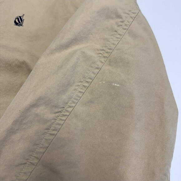 Vintage Nautica Jacket Mens Large 27x27 Beige Full Zip Collared - Picture 10 of 16
